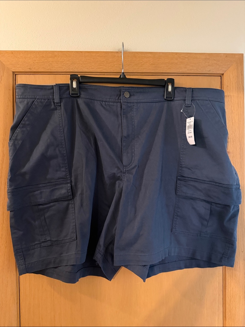 LL Bean Women’s Comfort Stretch 7’’ Cargo Shorts New Navy Blue Plus Size 26W